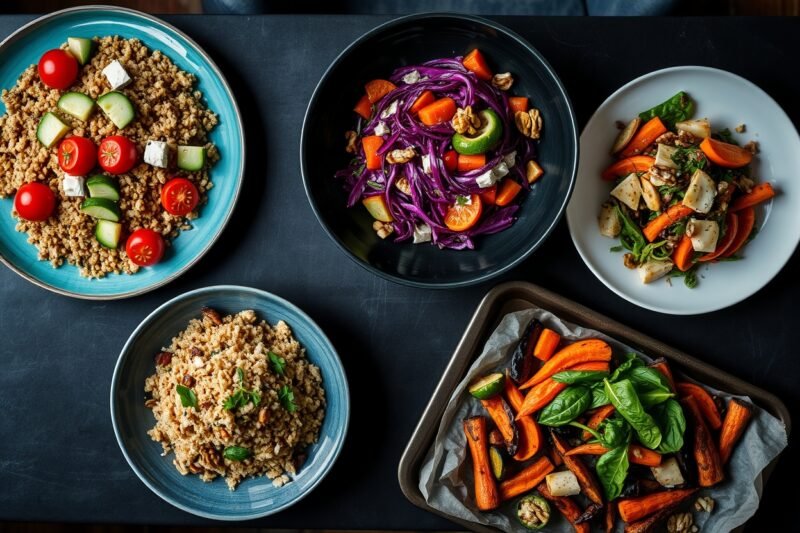 5 farbenfrohe Low-FODMAP Salate