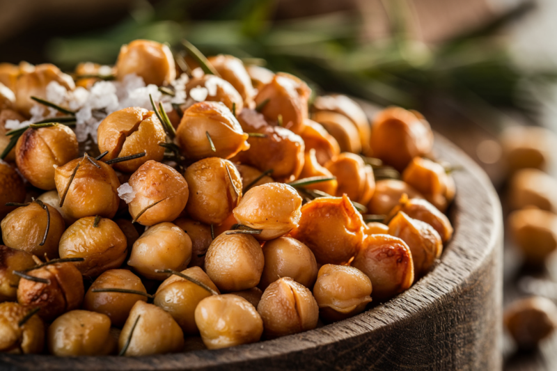 Knusprige Kräuter-Kichererbsen aus dem Ofen