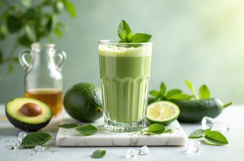 Low-Sugar Detox-Smoothies: 5 zuckerarme Rezepte zur natürlichen Entgiftung 2 Avocado-Gurken Cleanse