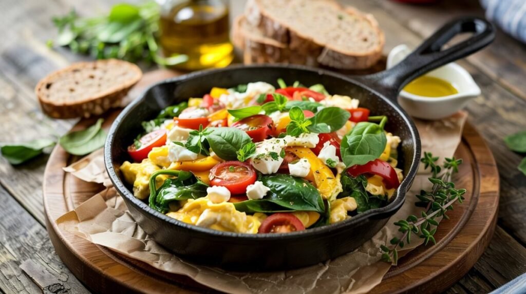 Clean Eating Frühstück: 7 schnelle und gesunde Rezepte für den perfekten Start 7 Clean Eating Rührei-Gemüse-Pfännchen für Liebhaber deftiger Frühstücksoptionen