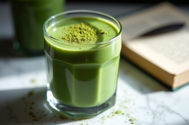 Fokus-Förderer mit Matcha