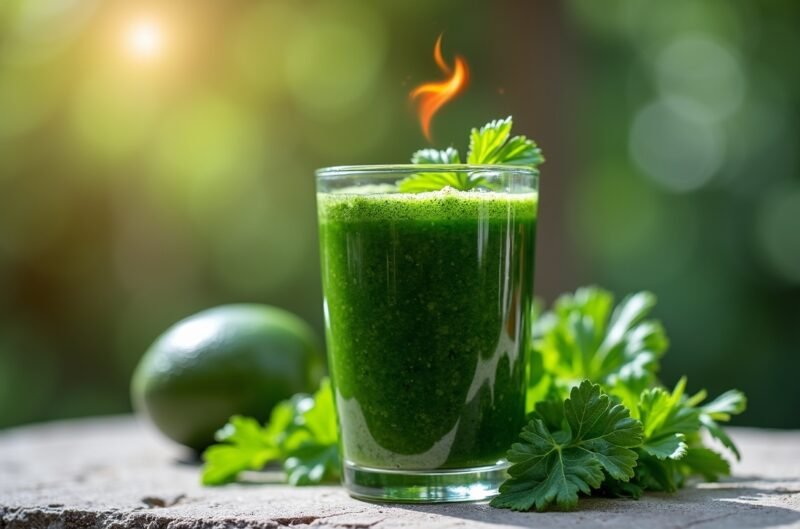 Thermogenische Smoothies: 5 stoffwechselanregende Rezepte für natürliche Fettverbrennung 5 Grüner Protein-Thermogenics-Komplex