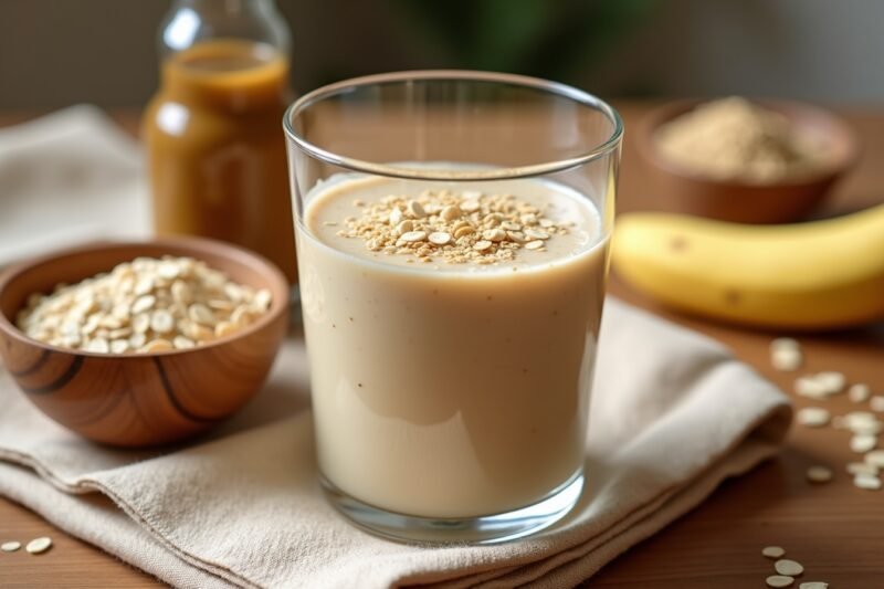 10 Beauty-Smoothie Rezepte für strahlende Haut und Wohlbefinden 8 Hafer-Hanf-Hautbalance