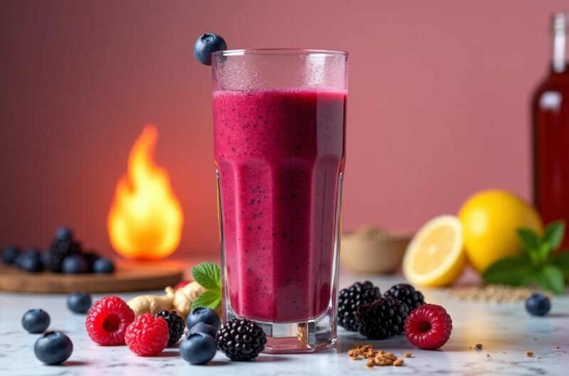 Thermogenische Smoothies: 5 stoffwechselanregende Rezepte für natürliche Fettverbrennung 4 Scharfe Beeren-Fettburner