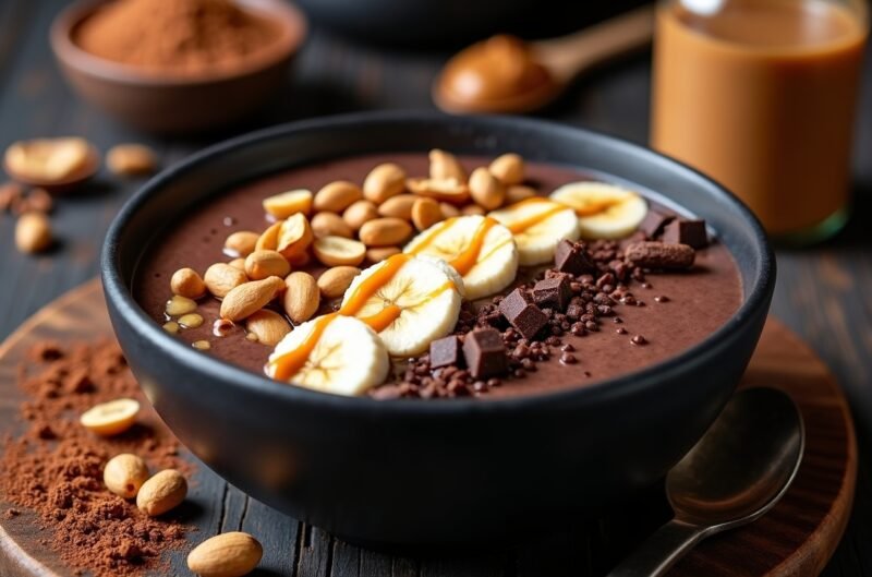 Schoko-Erdnuss Protein-Bowl