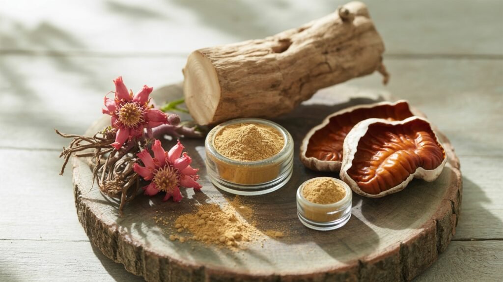 Die wichtigsten adaptogenen Pflanzen: Ashwagandha, Rhodiola und Heilpilze